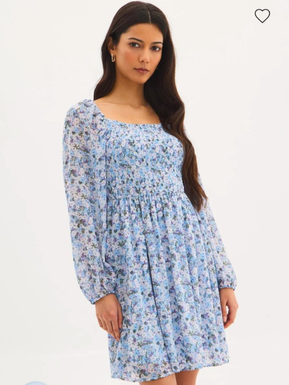 Floral Smocked Mini Dress